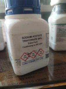 soium acetate tri hydrate loba chemica